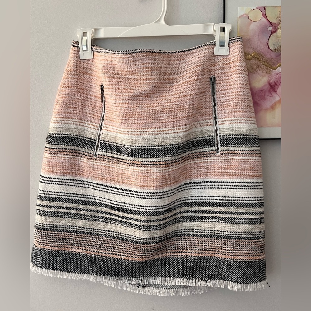 Brand New LOFT stripe skirt